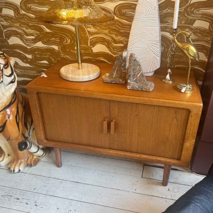 Vintage Deens dressoir CFC Silkeborg tambour deuren sideboard | Sprinkelhop