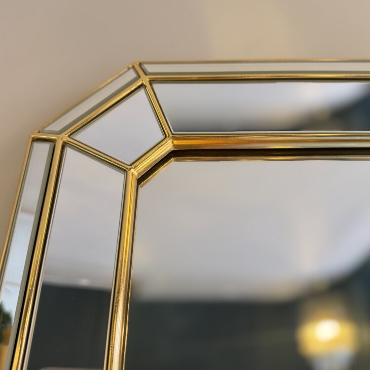 Vintage DeKnudt spiegel goud rechthoekig | Sprinkelhop