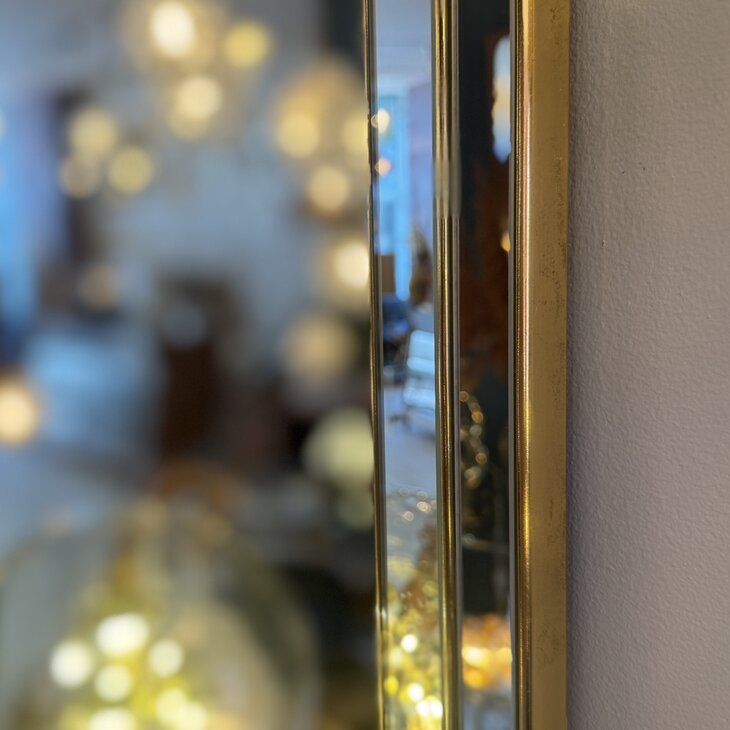 Vintage DeKnudt spiegel goud rechthoekig | Sprinkelhop