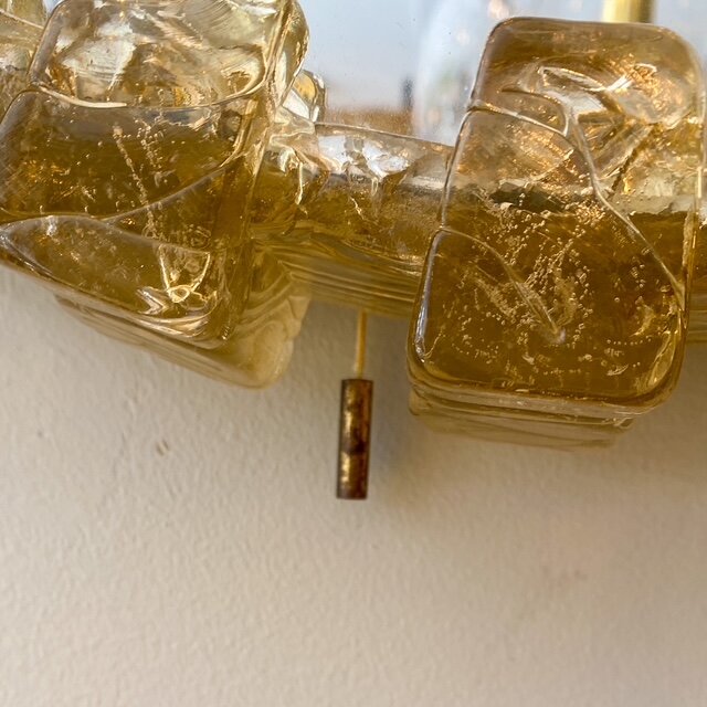 Vintage Hillebrand plexiglazen ronde spiegel met verlichting | Sprinkelhop