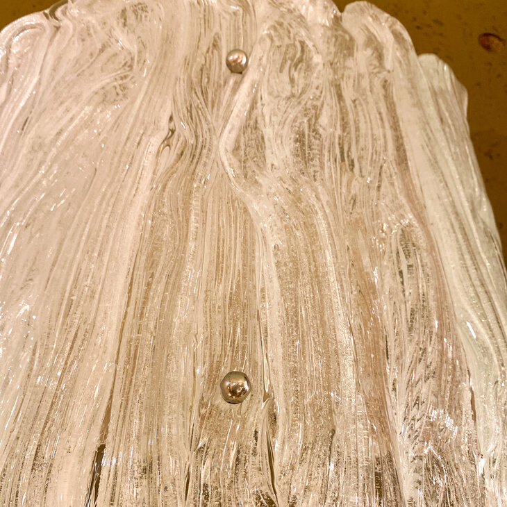 Vintage Hillebrand Murano ijsglazen wandlamp  | Sprinkelhop