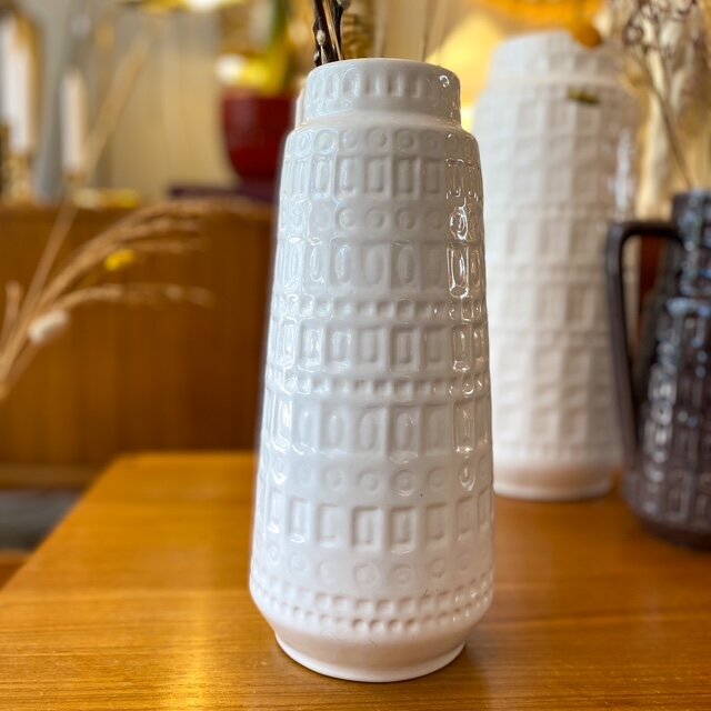 Vintage Scheurich West Germany vaas wit 260-30 | Sprinkelhop