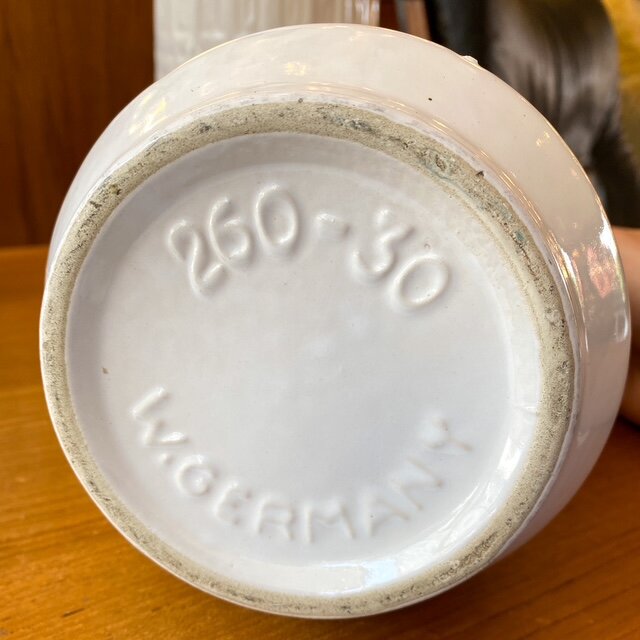 Vintage Scheurich West Germany vaas wit 260-30 | Sprinkelhop