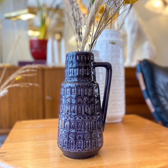 Vintage West Germany vaas paars met oor 416-26 | Sprinkelhop