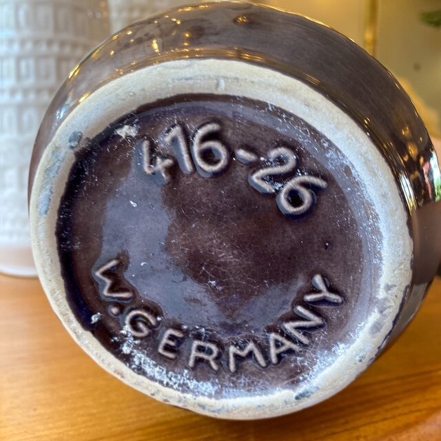 Vintage West Germany vaas paars met oor 416-26 | Sprinkelhop