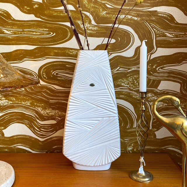 West Germany vaas U Keramik wit groot 1218/45 | Sprinkelhop