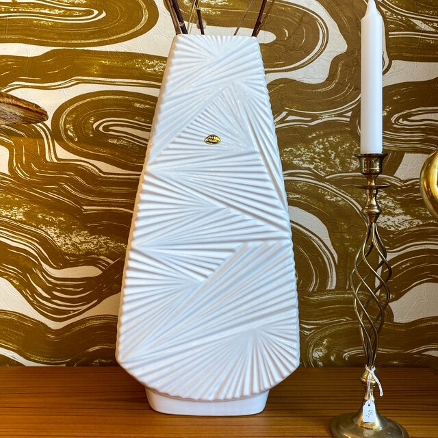 West Germany vaas U Keramik wit groot 1218/45 | Sprinkelhop