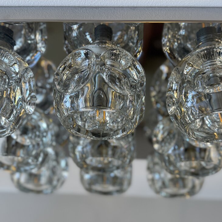 Peill &amp; Putzler XL space age plafondlamp chroom met glas | Sprinkelhop