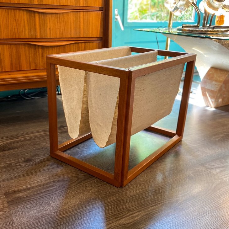 Deens design teakhouten tijdschriftenhouder lectuurbak | Sprinkelhop 
