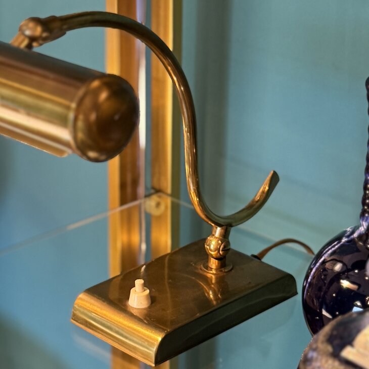 Vintage messing pianolamp Heca Edam | Sprinkelhop