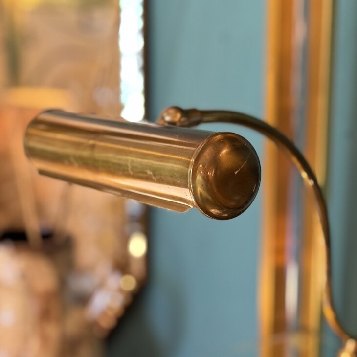 Vintage messing pianolamp Heca Edam | Sprinkelhop