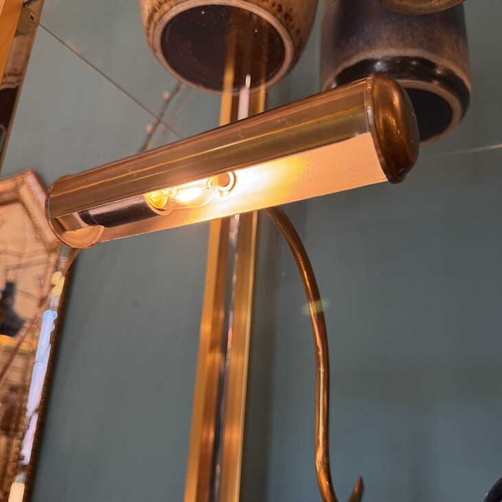 Vintage messing pianolamp Heca Edam | Sprinkelhop