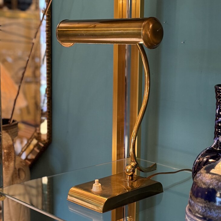 Vintage messing pianolamp Heca Edam | Sprinkelhop