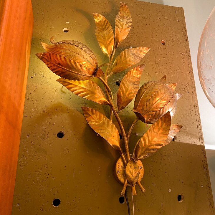 Hans K&ouml;gl vintage vergulde wandlamp Florentine | Sprinkelhop