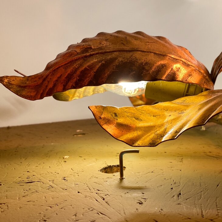 Hans K&ouml;gl vintage vergulde wandlamp Florentine | Sprinkelhop