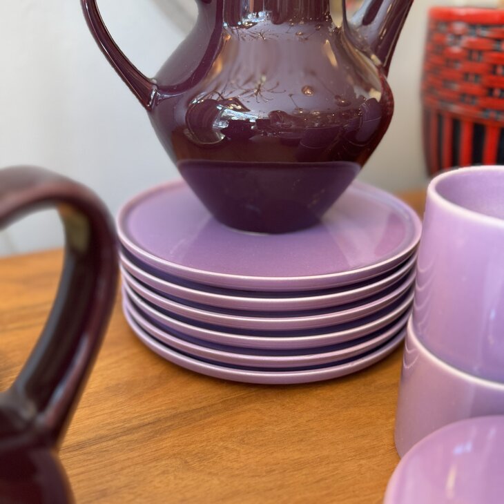 Melitta Stockholm vintage servies paars 22-delig | Sprinkelhop
