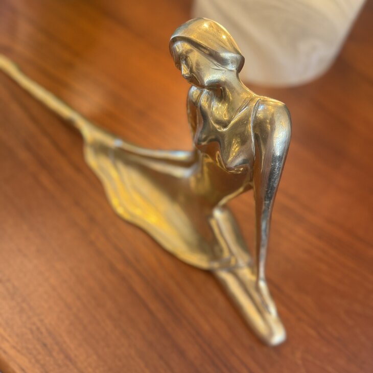 Art nouveau beeld messing ballerina | Sprinkelhop