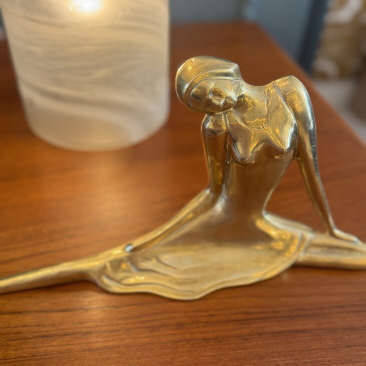 Art nouveau beeld messing ballerina | Sprinkelhop