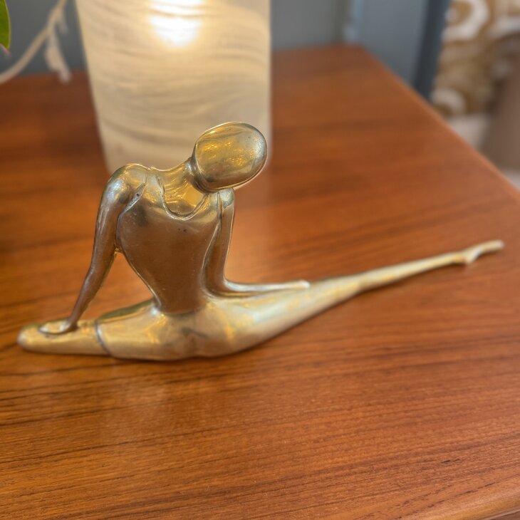 Art nouveau beeld messing ballerina | Sprinkelhop