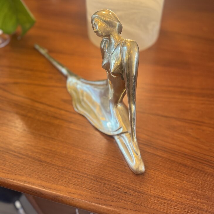 Art nouveau beeld messing ballerina | Sprinkelhop