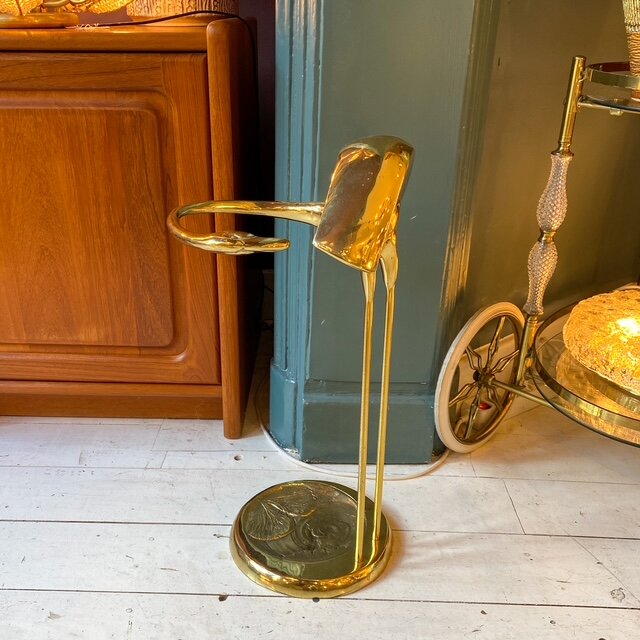 Vintage messing paraplustandaard flamingo | Sprinkelhop