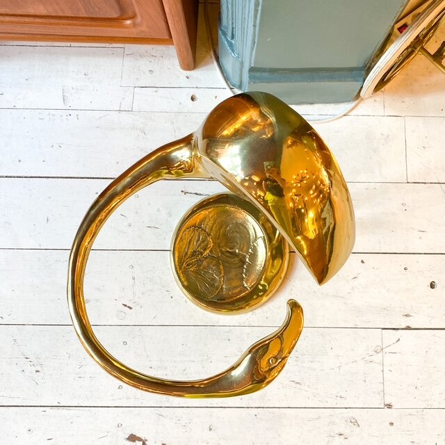 Vintage messing paraplustandaard flamingo | Sprinkelhop