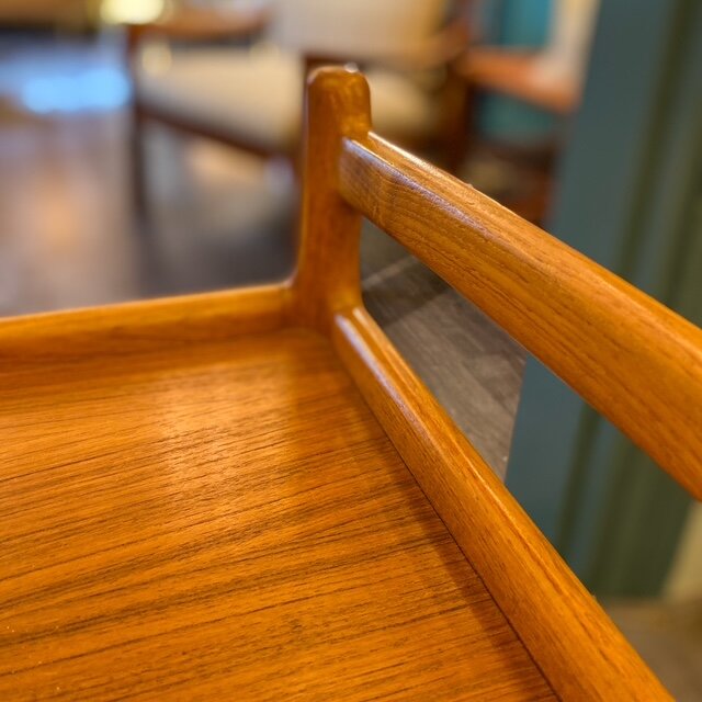 Vintage bar cart Silkenborg Denmark teak | Sprinkelhop