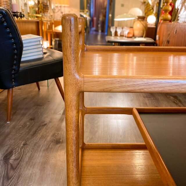 Vintage bar cart Silkenborg Denmark teak | Sprinkelhop