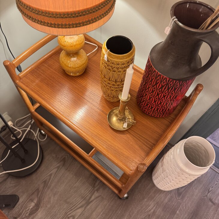 Vintage bar cart Silkenborg Denmark teak | Sprinkelhop