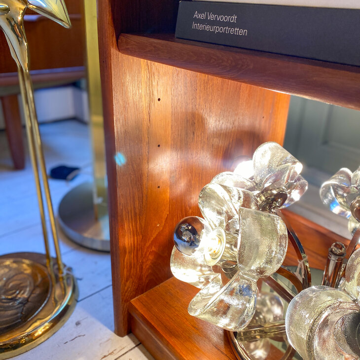 Vintage Deens teak open kastje | Sprinkelhop