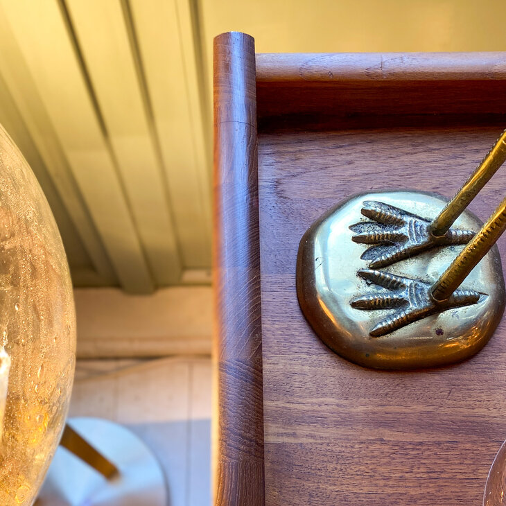 Vintage Deens teak open kastje | Sprinkelhop