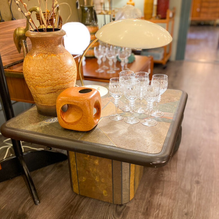 Vierkante brutalistische salontafel Paul Kingma 1980s | Sprinkelhop