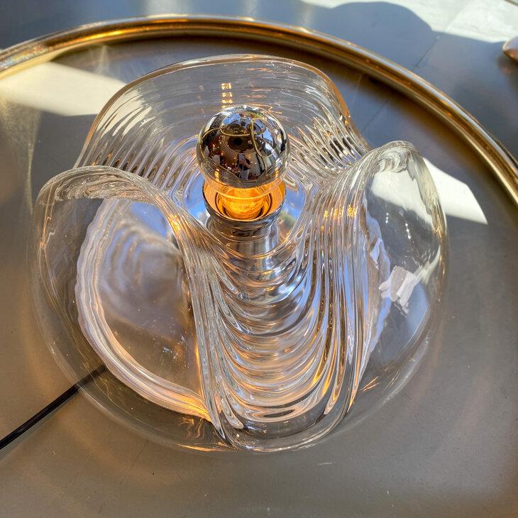 Peill Putzler glazen plafondlamp wandlamp wave futura chroom | Sprinkelhop