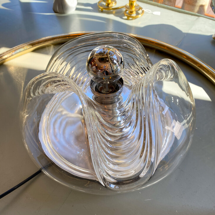 Peill Putzler glazen plafondlamp wandlamp wave futura chroom | Sprinkelhop