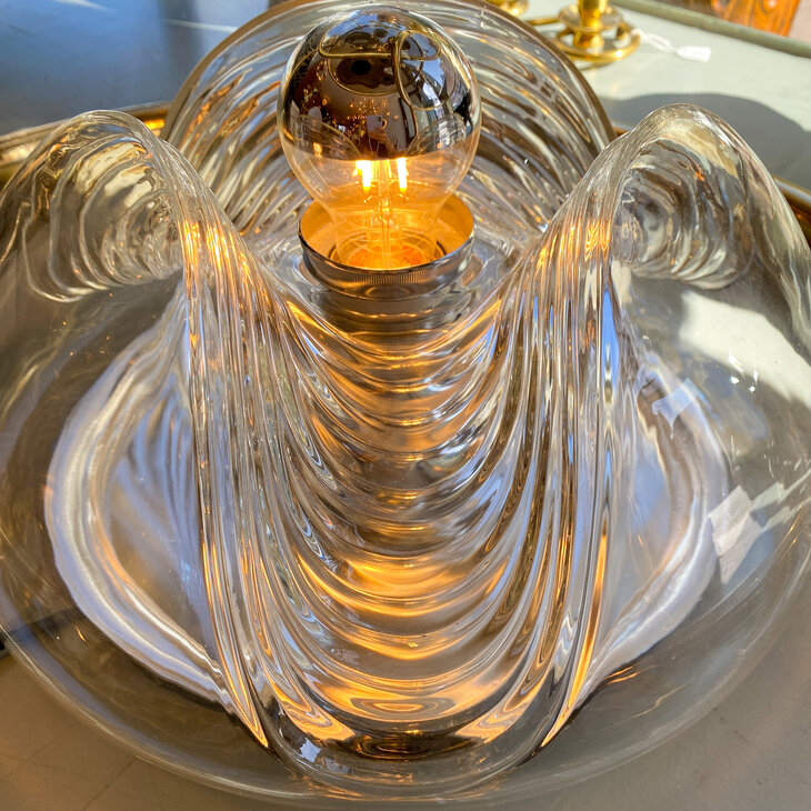 Peill Putzler glazen plafondlamp wandlamp wave futura chroom | Sprinkelhop