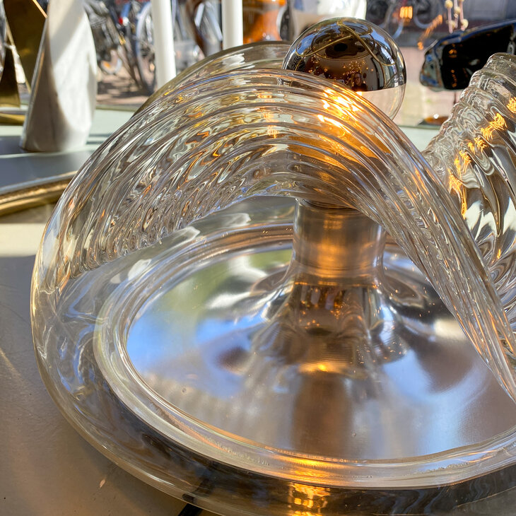 Peill Putzler glazen plafondlamp wandlamp wave futura chroom | Sprinkelhop