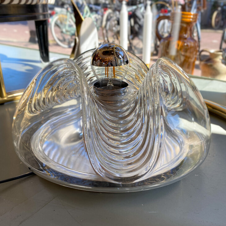 Peill Putzler glazen plafondlamp wandlamp wave futura chroom | Sprinkelhop