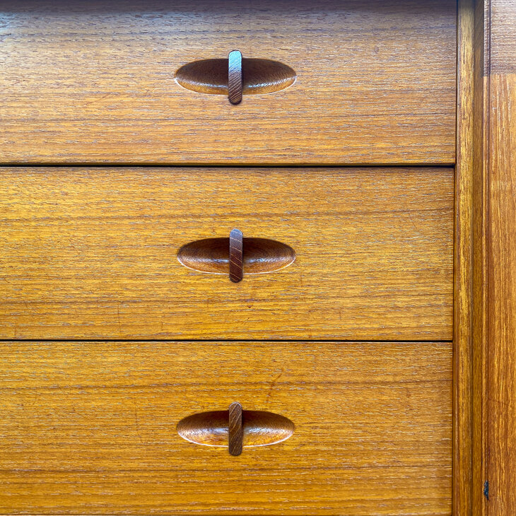 Vintage Deens dressoir teak HW Klein voor Bramin | Sprinkelhop