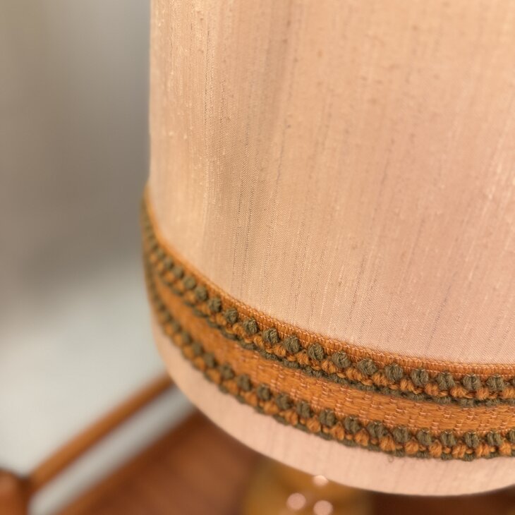 Vintage Kaiser Leuchten Bubble tafellamp 1970 okergeel | Sprinkelhop