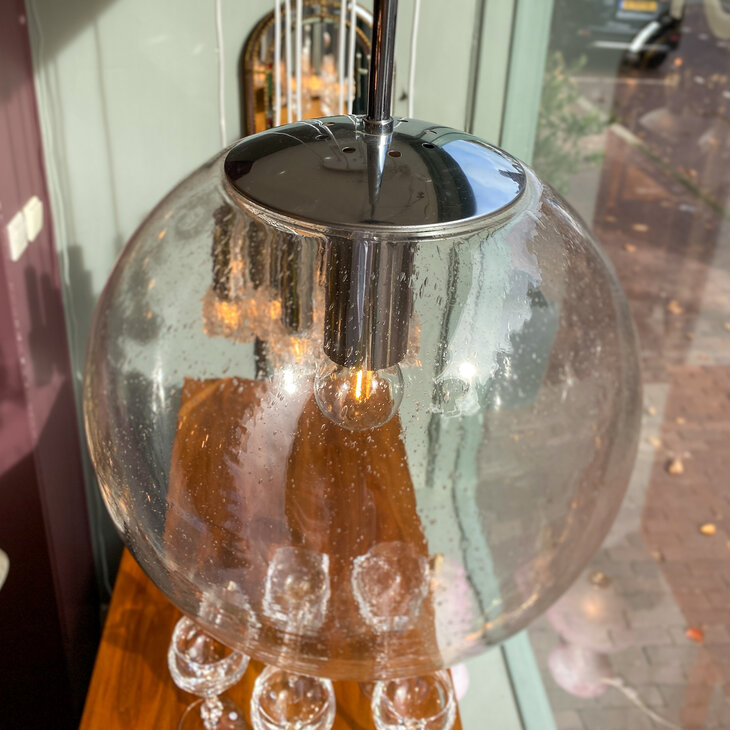 Glashutte Limburg hanglamp chroom transparante bol | Sprinkelhop