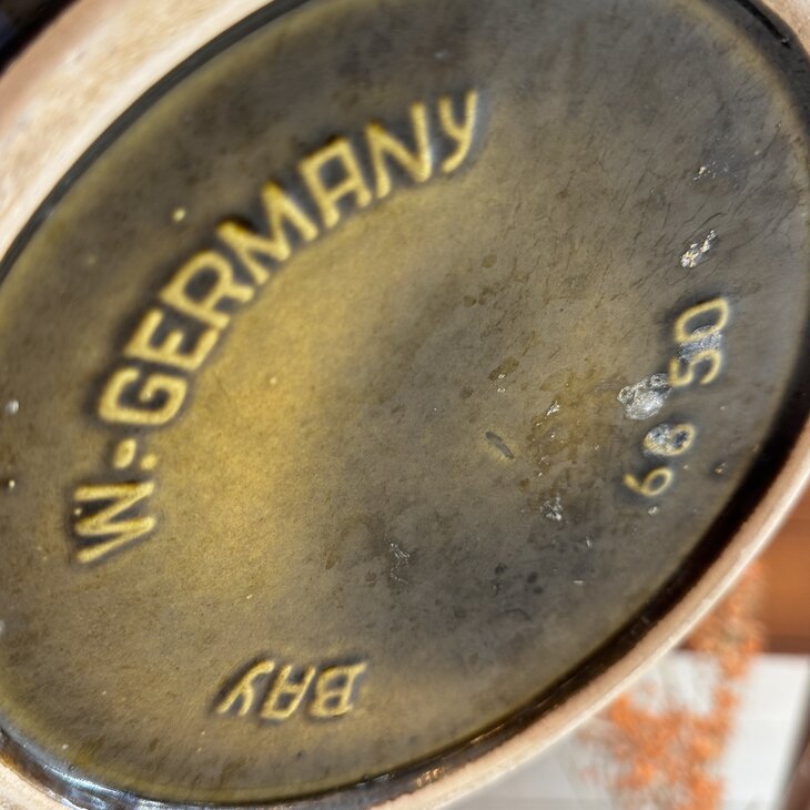 Grote West Germany Bay vaas 66-50 fat lava groen bruin| Sprinkelhop