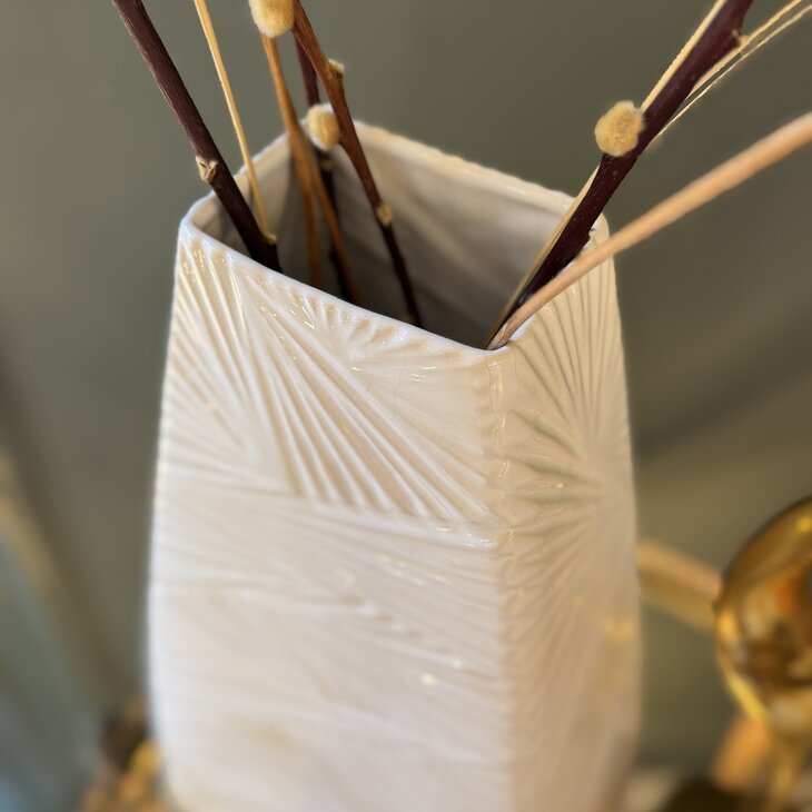 West Germany vaas U Keramik wit groot 1218/45 | Sprinkelhop