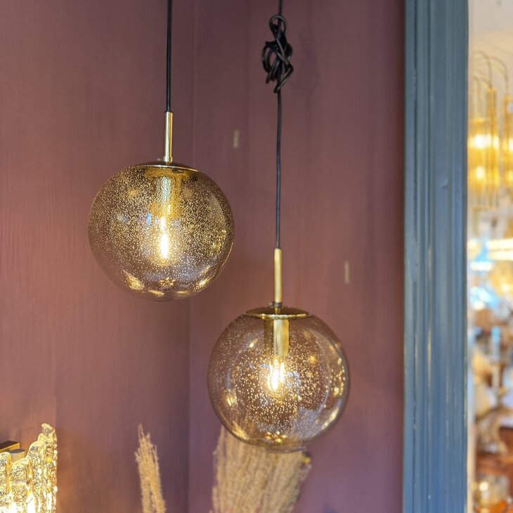 Messing rookglazen Glashutte Limburg bol hanglamp bubbel - S | Sprinkelhop