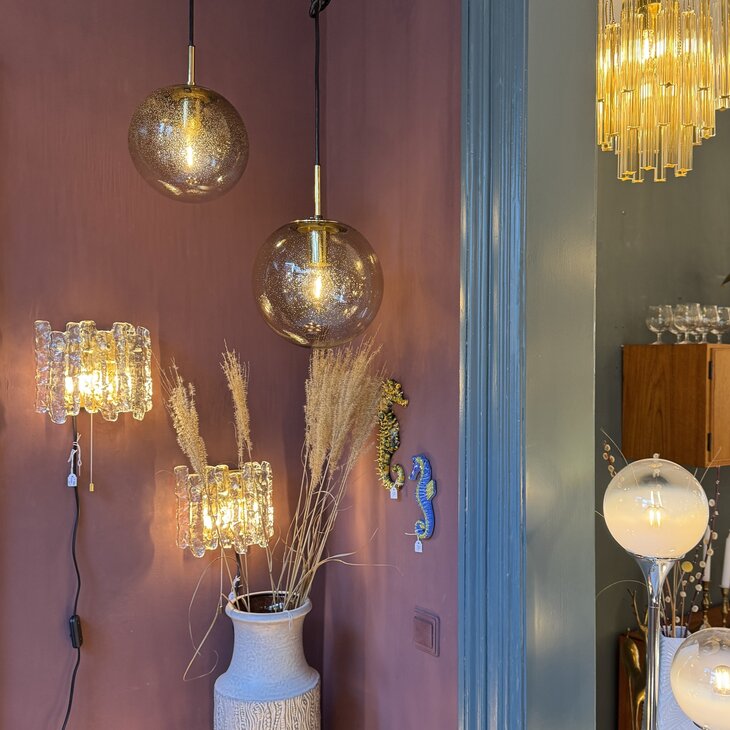 Messing rookglazen Glashutte Limburg bol hanglamp bubbel - M | Sprinkelhop