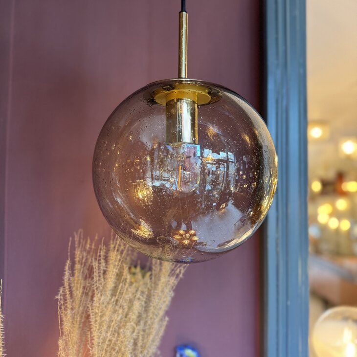 Messing rookglazen Glashutte Limburg bol hanglamp bubbel - M | Sprinkelhop