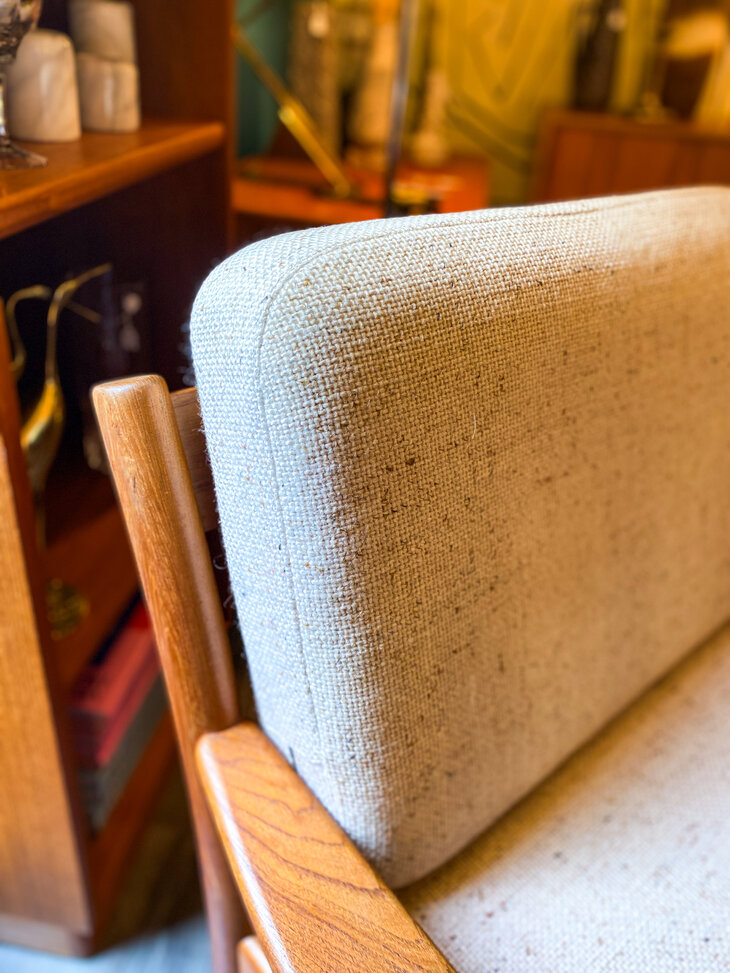 Vintage Deense teak houten fauteuil Dyrlund 1960s | Sprinkelhop