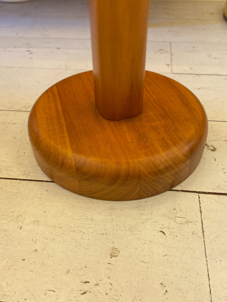 Vintage Deense pi&euml;destal plantentafel teak | Sprinkelhop