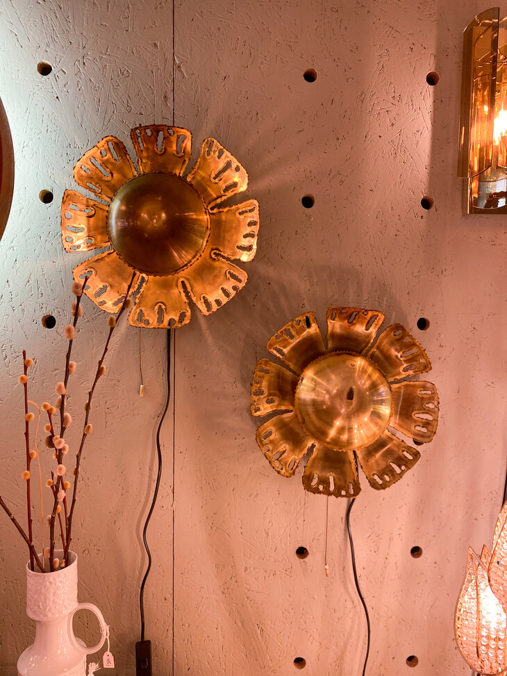 Svend Aage Holm S&oslash;rensen Flower wandlamp 1960| Sprinkelhop