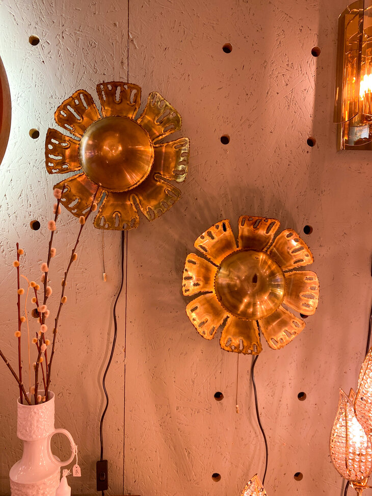 Svend Aage Holm S&oslash;rensen Flower wandlamp 1960| Sprinkelhop