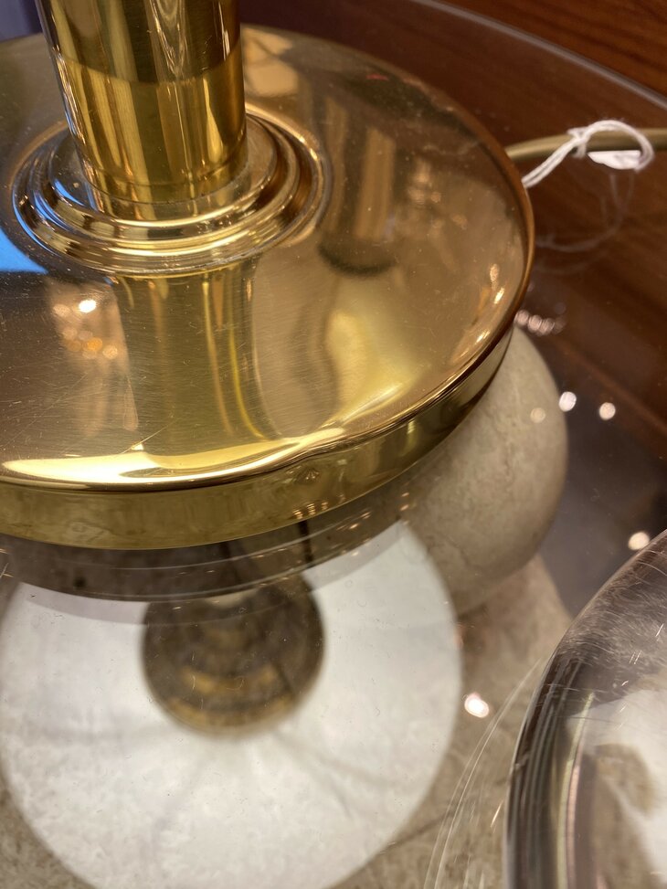 WSB Germany messing mushroom tafellamp 1970s